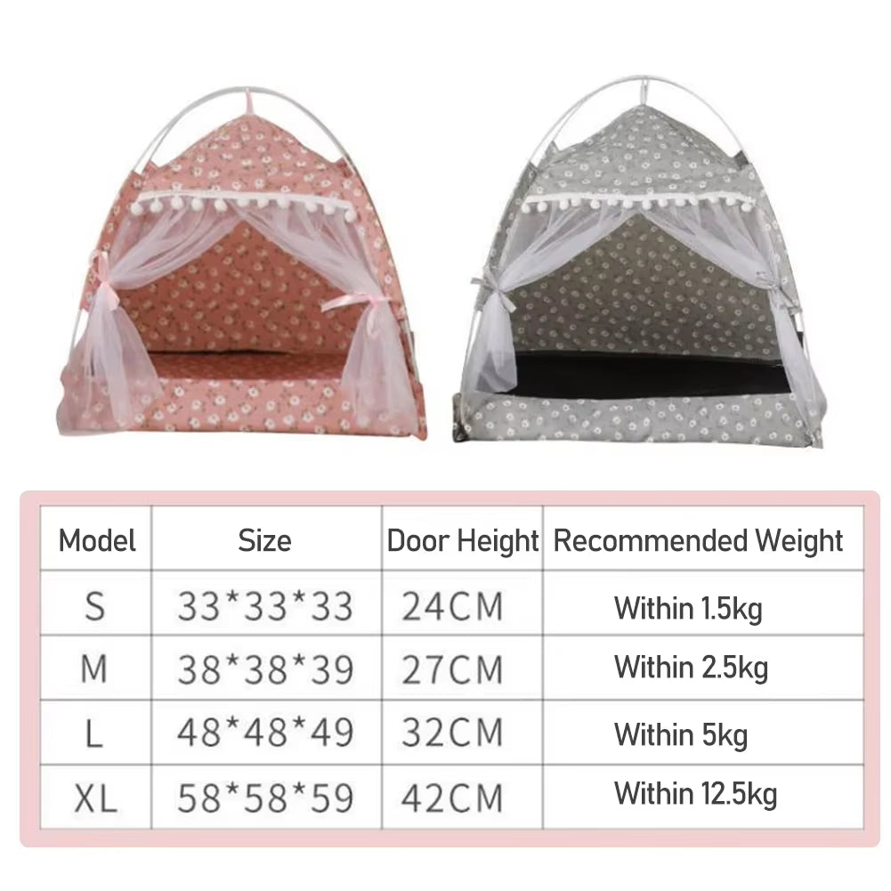 Cat Tent Bed Pet Products the General Teepee Closed Cozy Hammock with Floors Cat House Pet Small Dog House Accessories Products