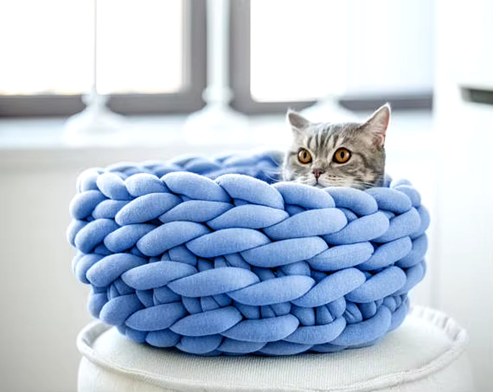 Cat House Cushion Soft Long Plush Warm Pet Mat Cute Kennel Cat Sleeping Basket Bed round Fluffy Comfortable Touch Pet Products