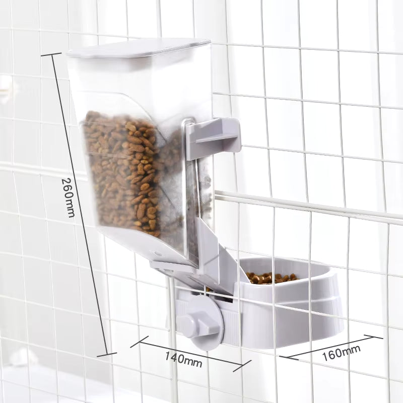 Pet Dog Cat Bowl Pet Cage Hanging Bowl Food Container Feeder Dispenser for Puppy Cats Dogs Pet Products