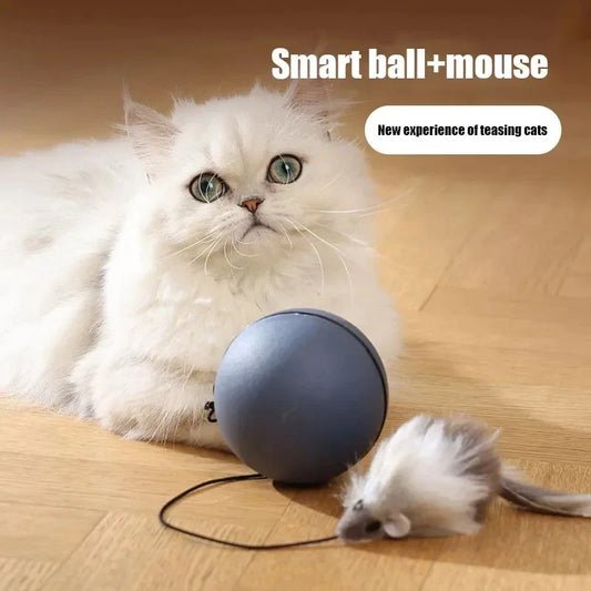 Cat Toys Mouse Teaser Ball Funny Moving Toy for Pets Cat Dog Electric Teaser Ball Automatic Intelligent Rolling Ball Pet Products